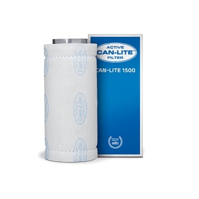 Filtro Can-Lite 1500 branco com caixa azul com texto ativo Can-Lite
