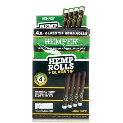 Embalagem de HEMP ROLLS com filtro de vidro