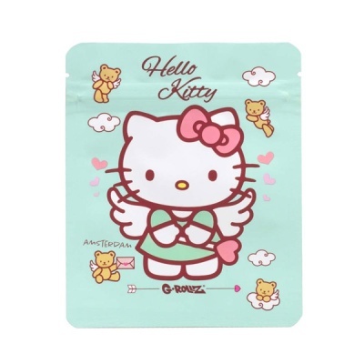 Pacote azul claro com Hello Kitty anjo e ursinhos