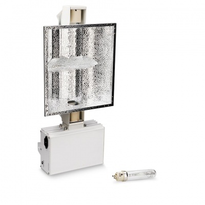 Lâmpada de halogéneo industrial com painel refletor e lâmpada tubular