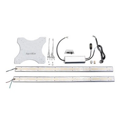 kit de iluminação LED com duas barras, controlador, suporte e acessórios