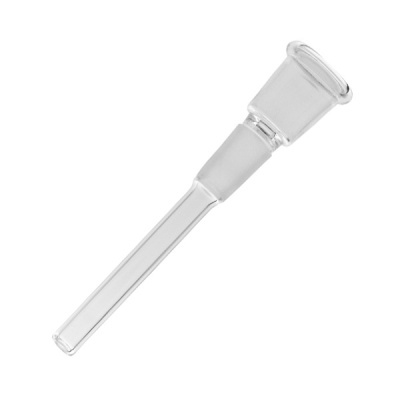 Tubo de vidro transparente com extremidade larga