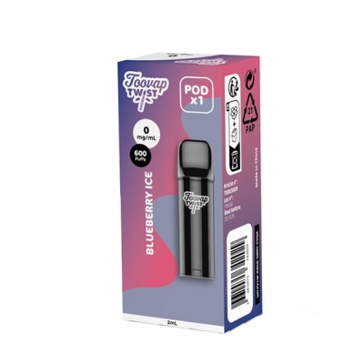 Embalagem de líquido para vape Toovap Twist POD sabor Blueberry Ice