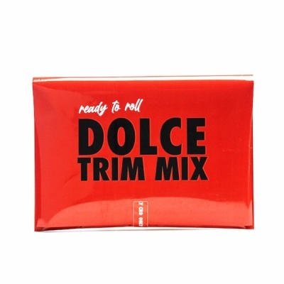 Pacote vermelho com texto ready to roll DOLCE TRIM MIX
