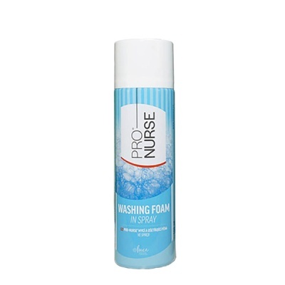 Frasco de espuma de limpeza em spray PRO NURSE azul claro com tampa branca