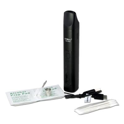 Conjunto para vaporizador preto X Max V3 PRO com acessórios em fundo branco