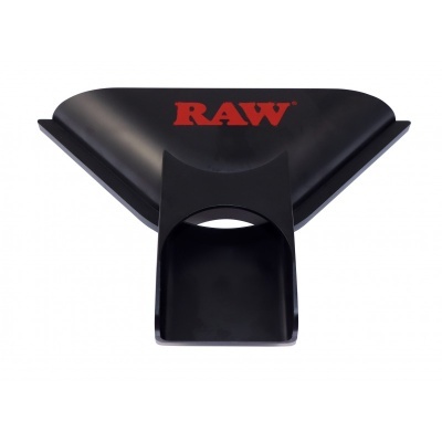 Suporte preto RAW com logotipo vermelho e abertura circular