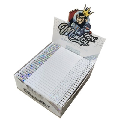 Expositor branco com isqueiros brancos King Monkey