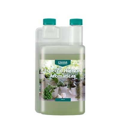 Frasco de fertilizante para ervas aromáticas com embalagem de plástico e etiqueta colorida