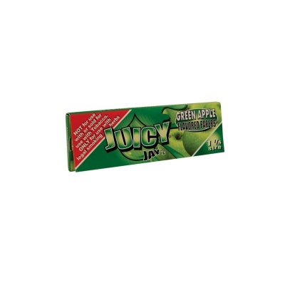 Embala verde de papel para tabaco Juicy Jays sabor maçã verde
