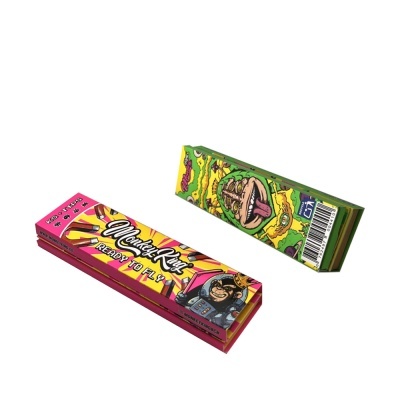 Dois maços de papel de enrolar Monkey King coloridos com ilustrações de macacos
