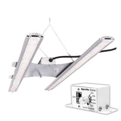 luminária LED de cultivo com painel de controle Agralite Dimmer