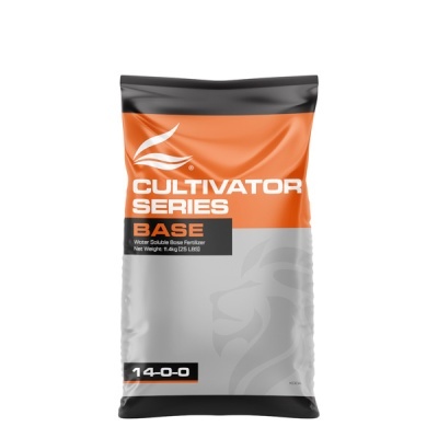 Saco de fertilizante Cultivator Series Base com design laranja e cinza