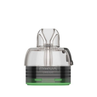 Reservatório transparente para vaporizador com base preta e verde OXVA VRPME