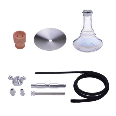 Conjunto de chicha desmontada com base de vidro e acessórios