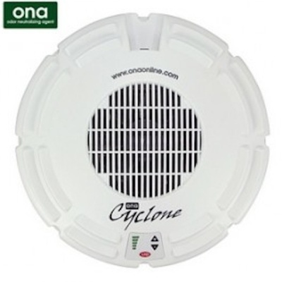 Difusor de odor branco ONA Cyclone com grelha e controlo