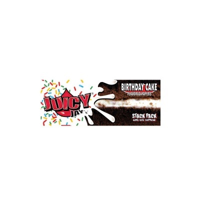 Embalagem colorida de papel para enrolar Juicy Jay's sabor Birthday Cake