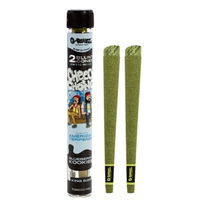 Tubo com 2 cones verdes para enrolar, com várias inscrições e ilustração colorida