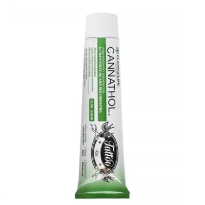 Frasco de creme CANNATHOL ultrahidratante e regenerador 40ml para tatuagens