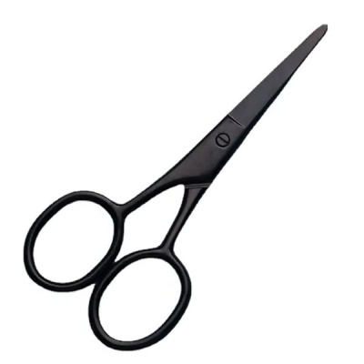 Tesoura pequena preta fosca