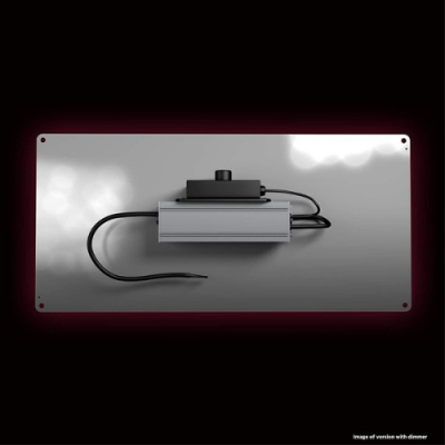 Placa cinza com dispositivo eletrónico preto e cabos.