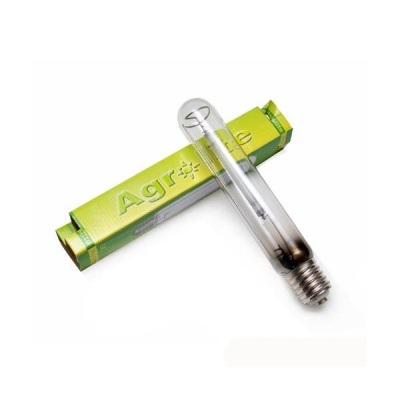 Lâmpada tubular transparente com caixa verde Agrole