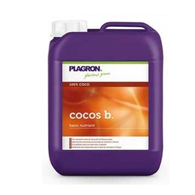 Recipiente plástico roxo com rótulo PLAGRON 100% COCO cocos b.