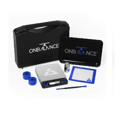 Conjunto de acessórios para medição com balança digital e estojo preto da marca ONBALANCE