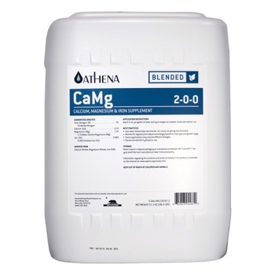 Embalagem branca de suplemento CaMg 2-0-0 da marca ATHENA
