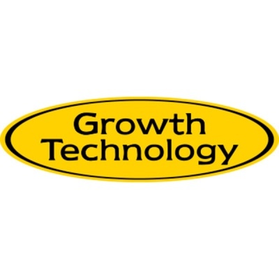 Logótipo amarelo com texto 'Growth Technology'