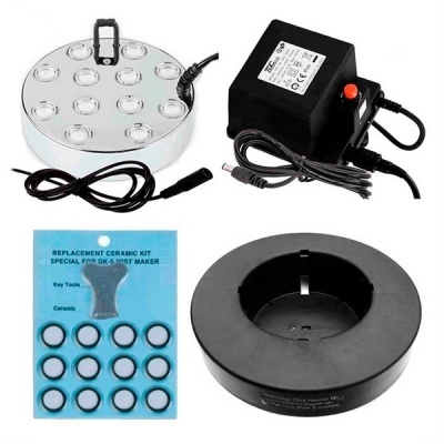 Conjunto de peças para equipamento com base metálica, transformador, kit cerâmico e base preta