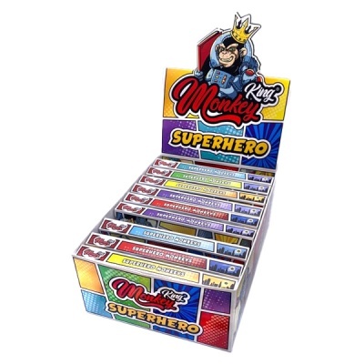 Expositor de caixas do produto Monkey King SUPERHERO com macaco super-herói colorido