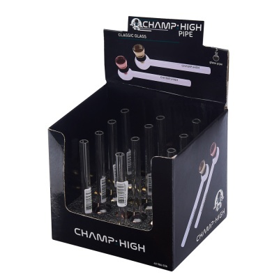 Expositor preto com cachimbos de vidro CHAMP HIGH