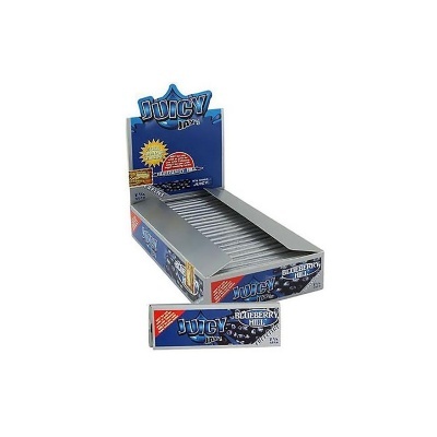 Caixa e papel de enrolar Juicy Jay's Blueberry Ice azul