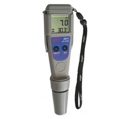 Medidor digital AD11 pH meter cinzento com visor LCD