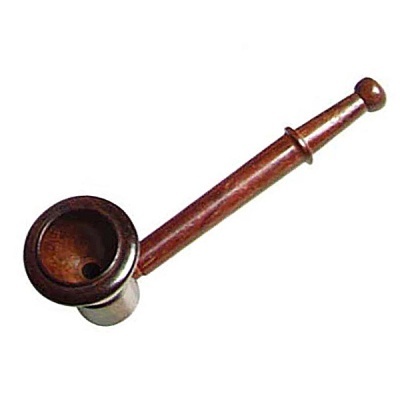 Cachimbo tradicional de madeira castanha