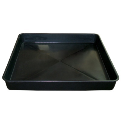 Tabuleiro de forno retangular preto em metal