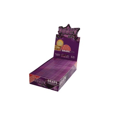 Caixa de papel de enrolar Juicy Jays sabor uva