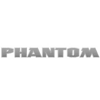 Emblema Prata PHANTOM em fundo branco