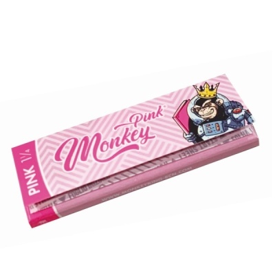Papel de seda Pink Monkey rosa com embalagem e desenho de macaco