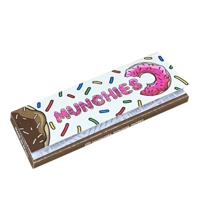 Pacote de papéis para enrolar tabaco com design de rosquinha e confeitos coloridos