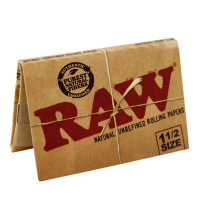 Pack de papel para enrolar RAW castanho com elástico