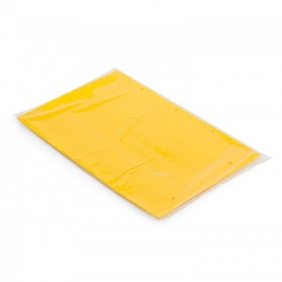 Envelope almofadado amarelo com fecho adesivo