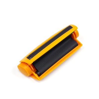 Rolo de limpeza amarelo com rolo preto