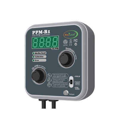 Controlador eletrónico de CO2 PPM-B1 Pro-Leaf com display digital e botões
