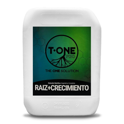 Recipiente branco de produto para nutrição vegetal T•ONE PRO
