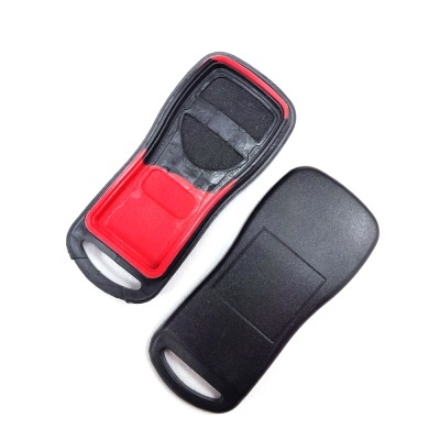 Capa protetora preta para comando de carro com interior vermelho