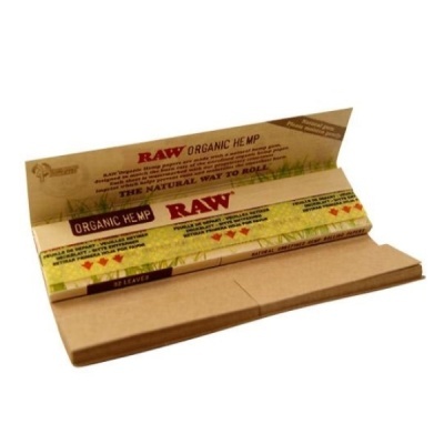 Pack de folhas de papel RAW ORGANIC HEMP para enrolar