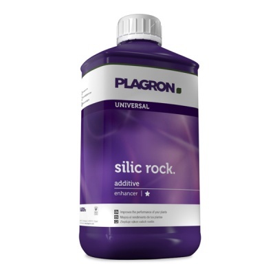 Frasco plástico roxo Plagron Universal Silic Rock com tampa branca