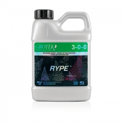 Recipiente plástico branco com fertilizante líquido da marca GROTEK, texto 3-0-0, 500 ml.
